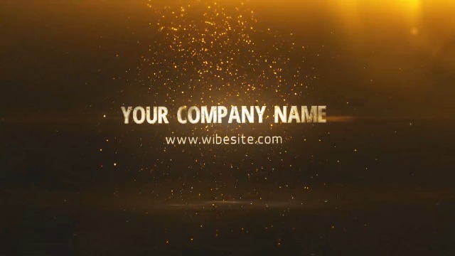 Logo composed of gold particles0预览图