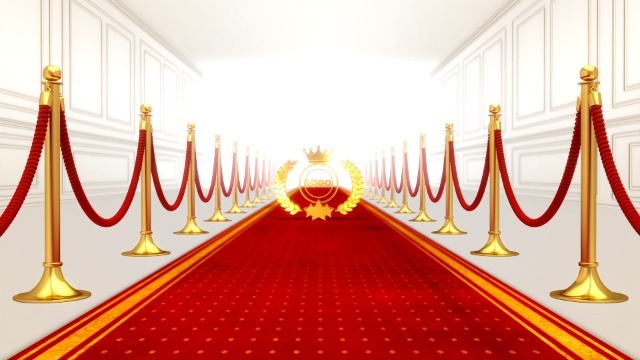 红地毯上的三维颁奖logo展示动画0预览图