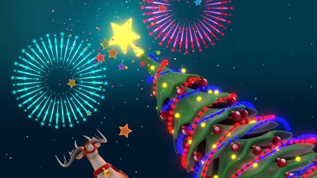 三维卡通圣诞节庆祝主题的开场动画0预览图