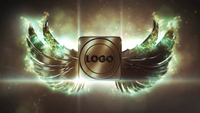 震撼金属质感翅膀和logo开场0预览图