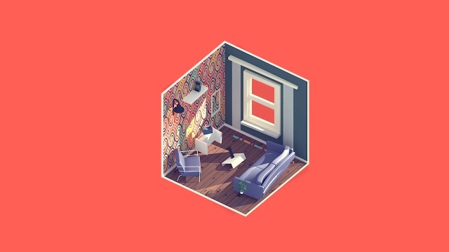 小房间场景的创意房地产logo标志演绎动画0预览图