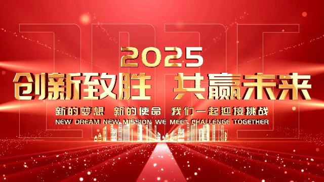 2025红金光线大气年会颁奖视频模板8预览图
