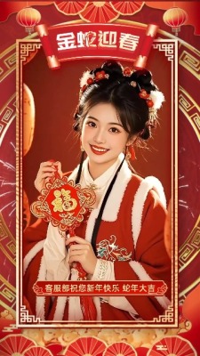 金蛇行大运个人视频祝福竖版1预览图