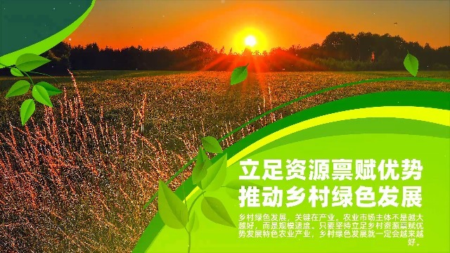 绿色农业农学或乡村发展等主题的幻灯片展示2预览图