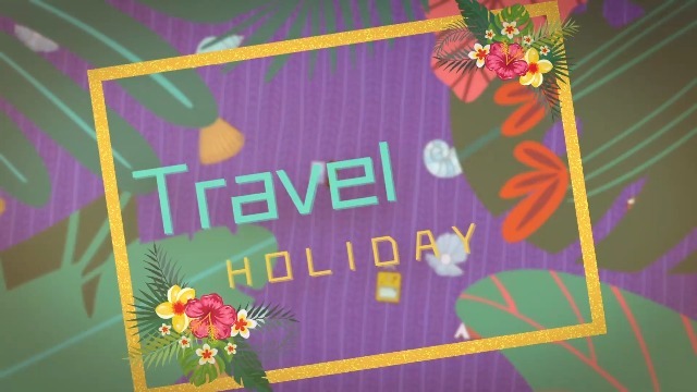 旅行假日相册模板0预览图