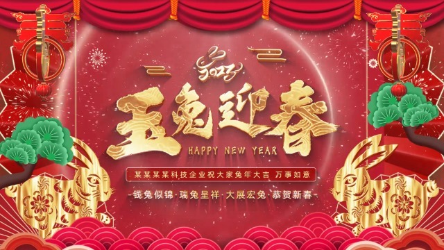 喜庆新年春节拜年视频0预览图