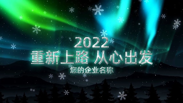雪花中炫美的北极光告别2021迎接20224预览图