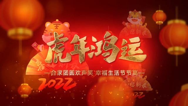 红金大气新春拜年视频2预览图