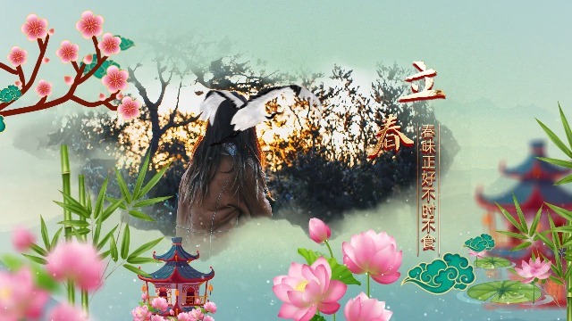 大气国潮中国风春游展示4预览图