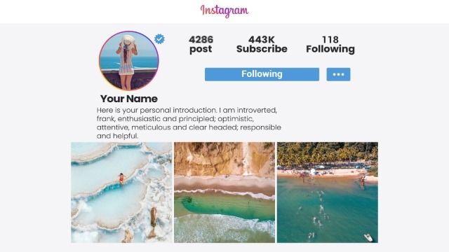 Simulate instagram's personal homepage promotion0预览图