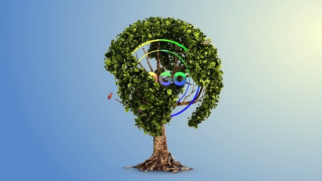 创意三维地球之树logo展示0预览图