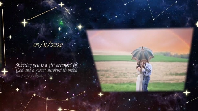 Connecting constellation animation and romantic memories3预览图