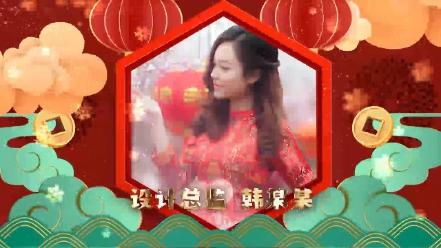 春节喜庆中国风企业拜年视频2预览图