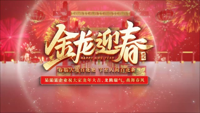 喜庆大气立体三维春节祝福视频0预览图