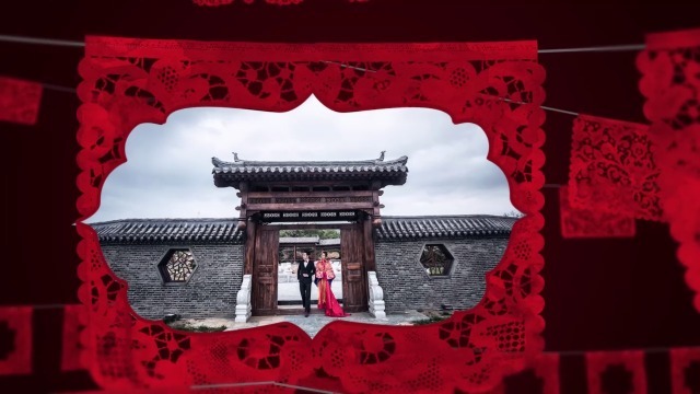 中式风格婚礼照片展示4预览图