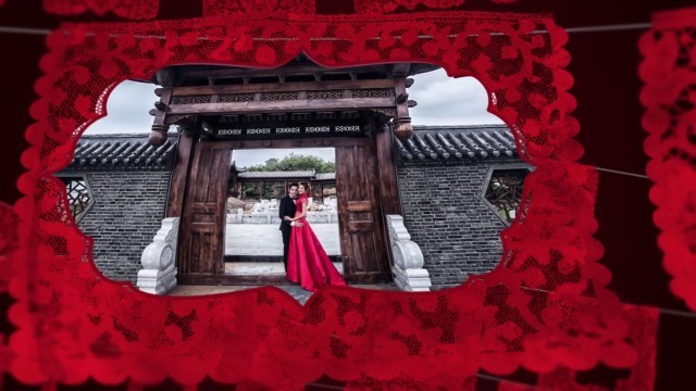 中式风格婚礼照片展示3预览图